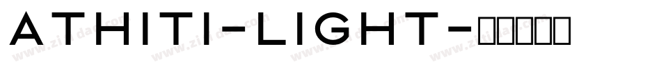 Athiti-Light字体转换