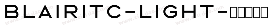 BlairITC-Light字体转换
