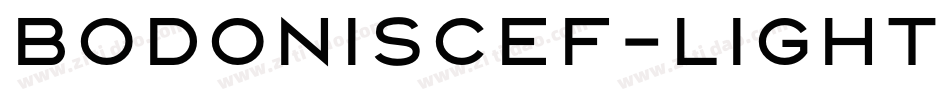 BodoniSCEF-Light字体转换