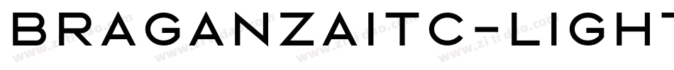 BraganzaITC-Light字体转换
