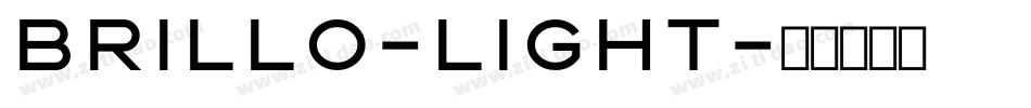 Brillo-Light字体转换