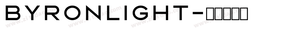 ByronLight字体转换