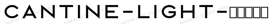 Cantine-Light字体转换