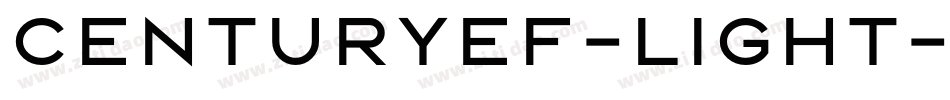 CenturyEF-Light字体转换