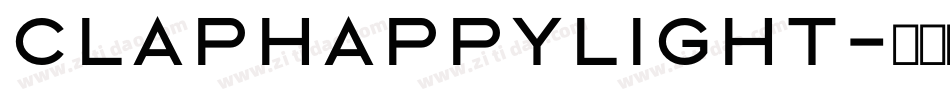 ClaphappyLight字体转换