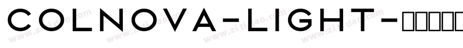 Colnova-Light字体转换