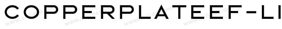 CopperplateEF-Light字体转换