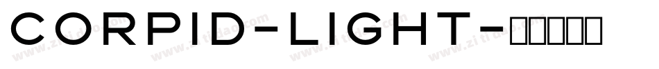 Corpid-Light字体转换