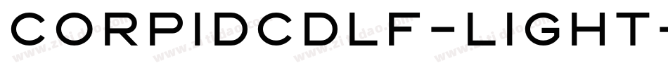 CorpidCdLF-Light字体转换