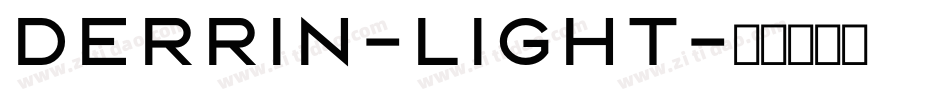 Derrin-Light字体转换