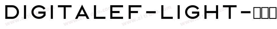 DigitalEF-Light字体转换
