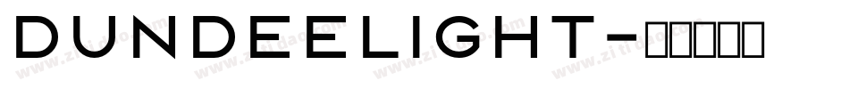 DundeeLight字体转换