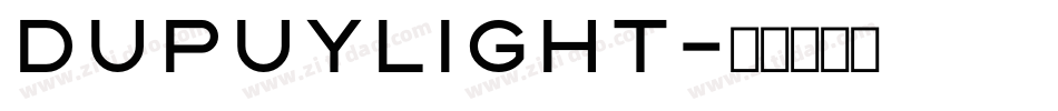 DupuyLight字体转换