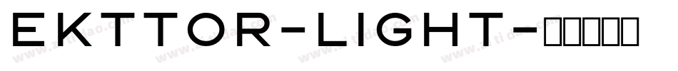 Ekttor-Light字体转换