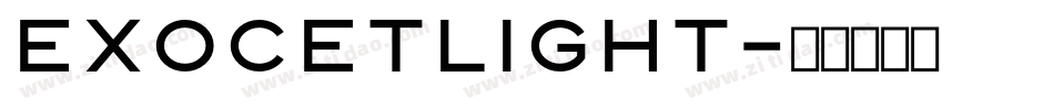 ExocetLight字体转换