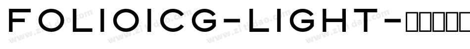 FolioICG-Light字体转换