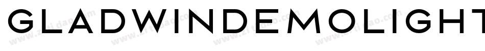 GLADWINDEMOLight字体转换