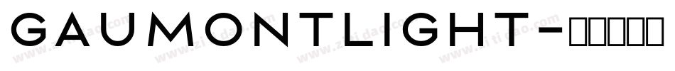 GaumontLight字体转换