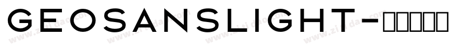 GeosansLight字体转换