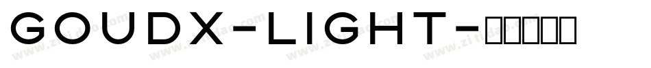 Goudx-Light字体转换