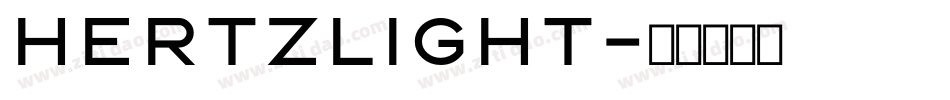 HertzLight字体转换