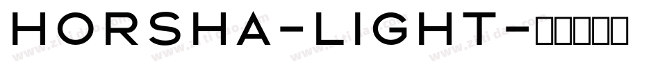 Horsha-Light字体转换