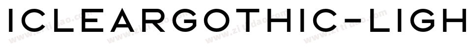 Icleargothic-Light字体转换