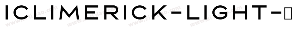 Iclimerick-Light字体转换