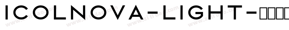 Icolnova-Light字体转换