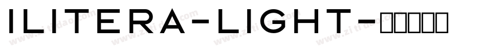 Ilitera-Light字体转换