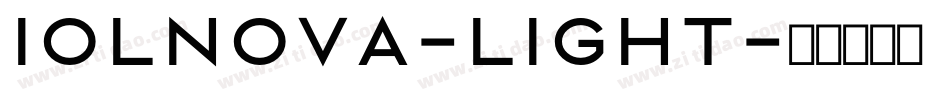 Iolnova-Light字体转换