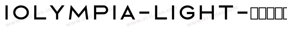 Iolympia-Light字体转换