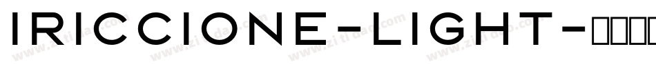 Iriccione-Light字体转换