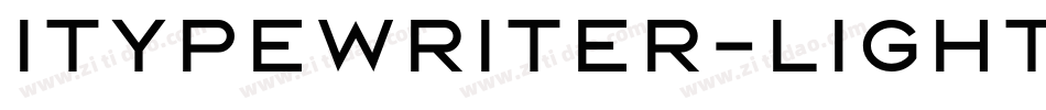 Itypewriter-Light字体转换