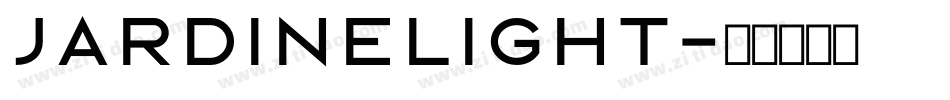 JardineLight字体转换
