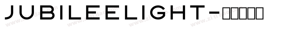 JubileeLight字体转换