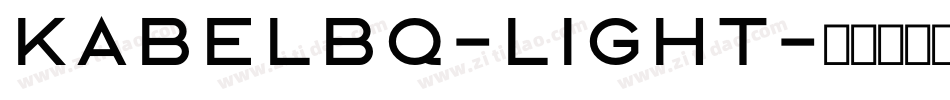KabelBQ-Light字体转换