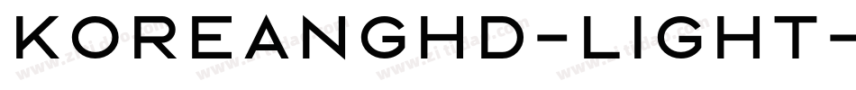 KoreanGHD-Light字体转换