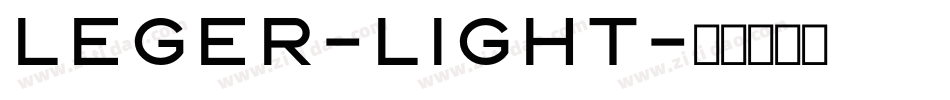Leger-Light字体转换