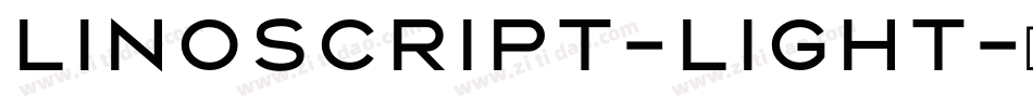 Linoscript-Light字体转换