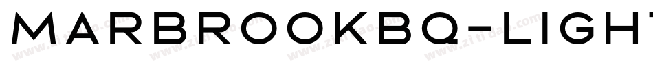 MarbrookBQ-Light字体转换