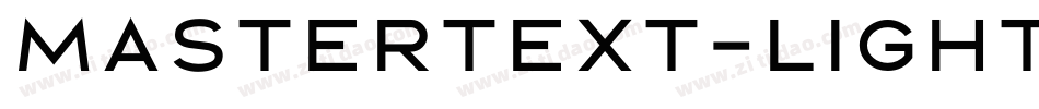 Mastertext-Light字体转换