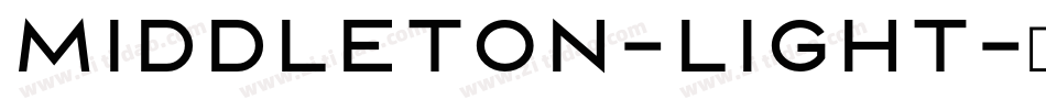 Middleton-Light字体转换