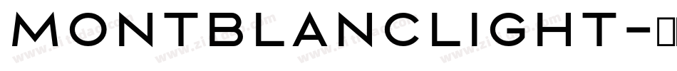 MontblancLight字体转换