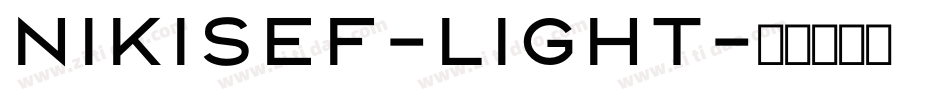 NikisEF-Light字体转换