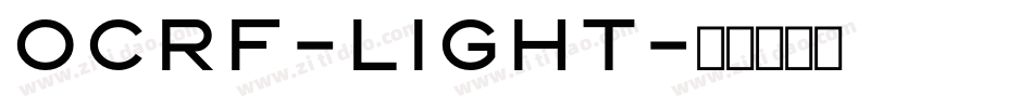 OCRF-Light字体转换