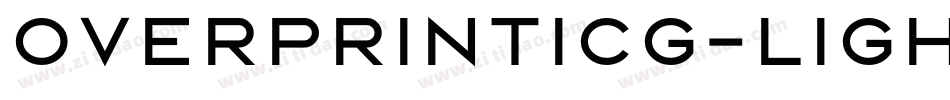 OverprintICG-Light字体转换