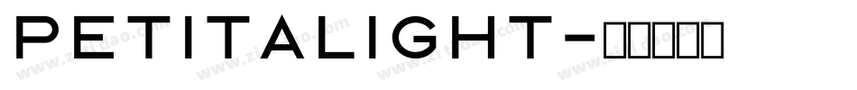 PetitaLight字体转换