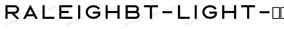 RaleighBT-Light字体转换