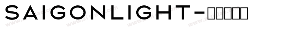 SaigonLight字体转换